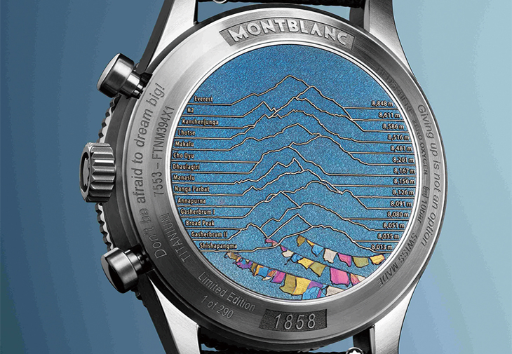 萬寶龍MONTBLANC 1858系列Geosphere世界時間計時零氧腕錶The 8000限量款290