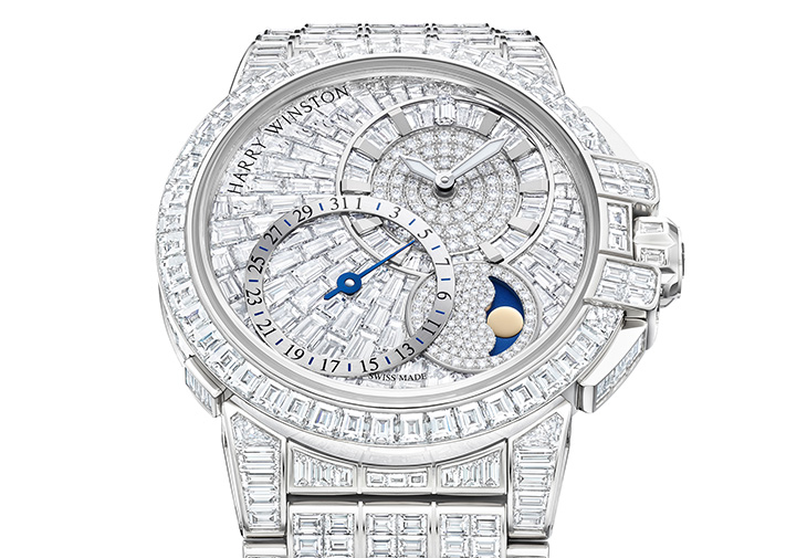 海瑞溫斯頓HARRY WINSTON海洋Ocean系列Date Moon Phase 42毫米自動腕錶限量款