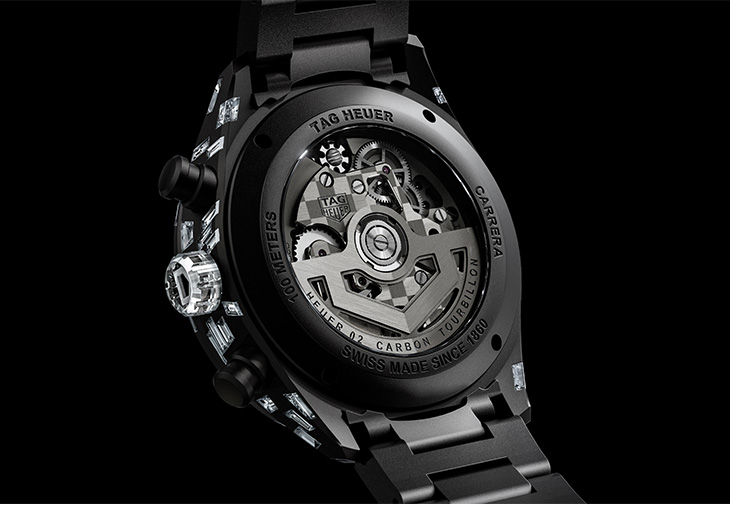 泰格豪雅TAG Heuer Carrera Plasma前衛鑽石陀飛輪計時腕錶