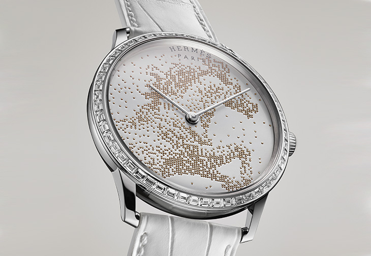 愛馬仕HERMÈS Slim d'Hermès Cheval De Lègende工藝腕錶