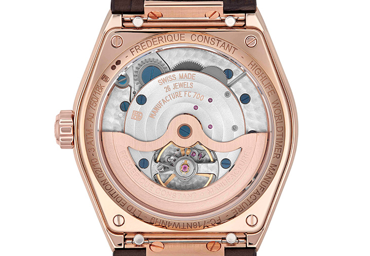 康斯登FREDERIQUE CONSTANT Highlife Worldtimer Manufacture自製機芯系列世界時區腕錶台灣特別版