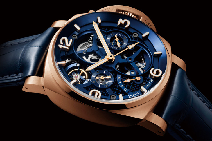 沛納海Luminor Tourbillon GMT Goldtech
