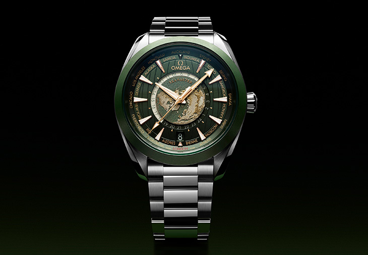 歐米茄OMEGA Aqua Terra 150米系列同軸擒縱43毫米大師天文台世界時區腕錶