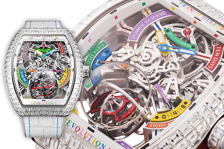 FRANCK MULLER Vanguard Revolution 3 Skeleton獨家金禧紀念腕錶