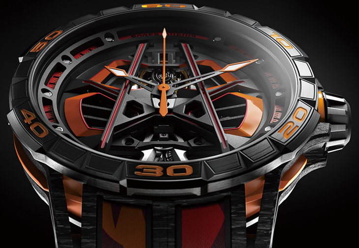 羅杰杜彼ROGER DUBUIS Excalibur Spider Huracán Sterrato單擺輪自動腕錶