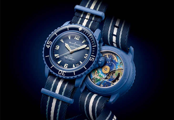 BLANCPAIN x SWATCH Bioceramic Scuba Fifty Fathoms Atlantic Ocean腕錶