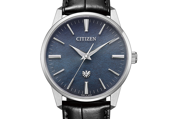 日本武士甲冑、土佐和紙結合手工藍染：星辰The CITIZEN NC0206-18E