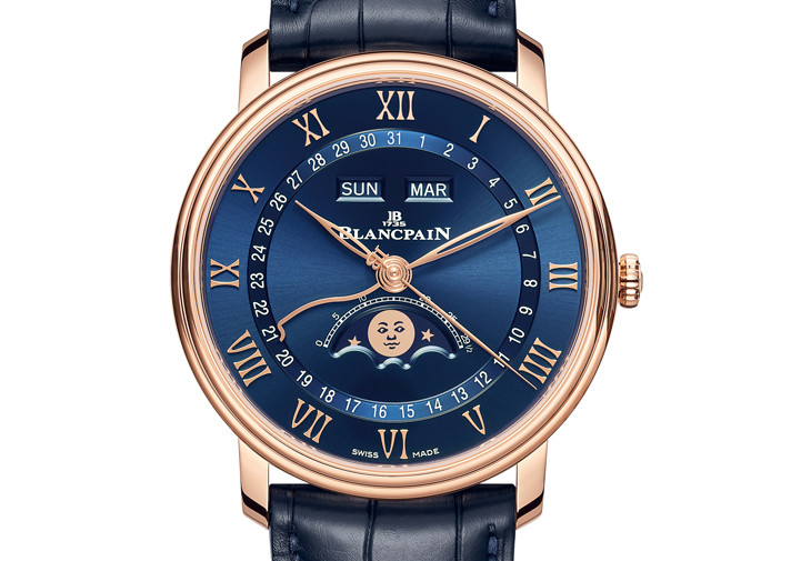 寶珀BLANCPAIN Villeret全日曆月相腕錶