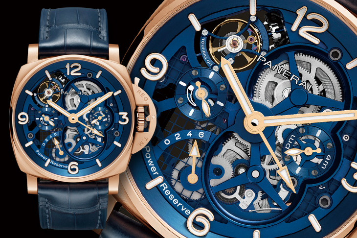 沛納海Luminor Tourbillon GMT Goldtech