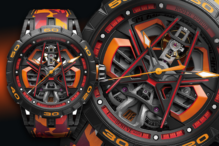羅杰杜彼ROGER DUBUIS Excalibur Spider Huracán Sterrato單擺輪自動腕錶