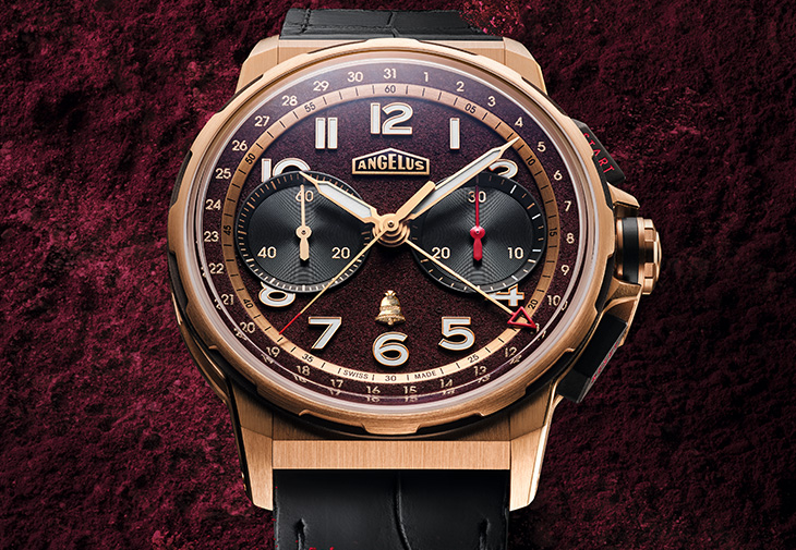 愛格錶ANGELUS Chronodate Gold x Chateau Angelus腕錶