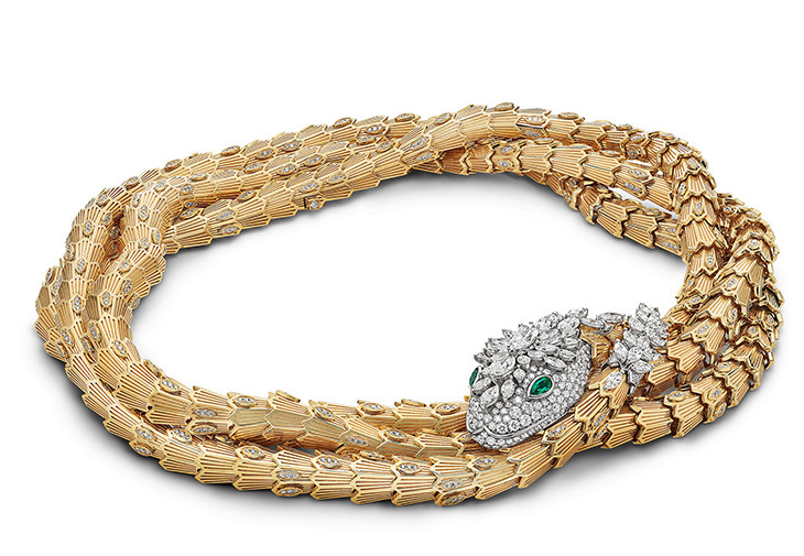 Bvlgari Serpenti系列頂級鑽石頸鍊