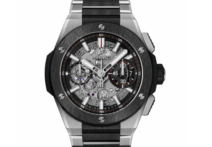 HUBLOT Big Bang Integrated鈦金陶瓷鍊帶計時碼錶