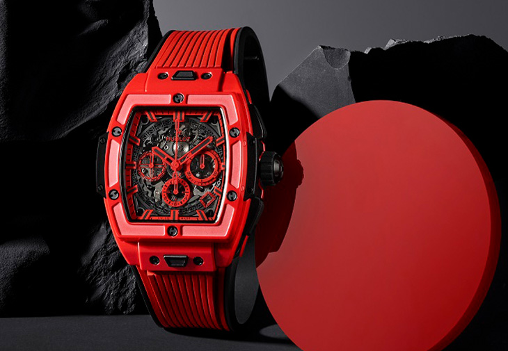 宇舶HUBLOT Spirit of Big Bang魔力紅陶瓷計時碼錶