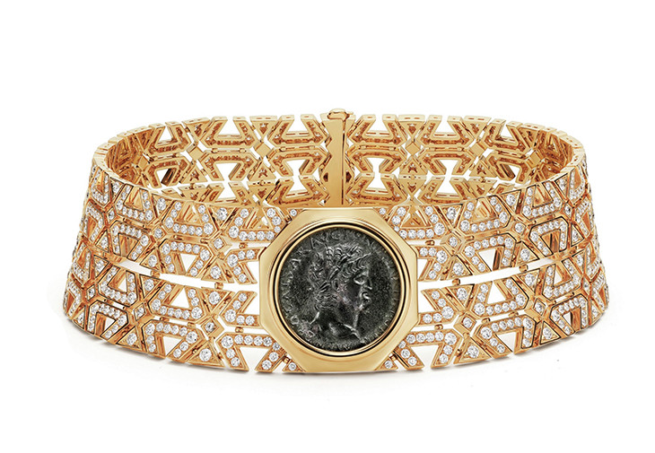 Bvlgari Magnifica系列monete Weave頂級古幣頸鍊