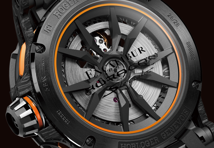 羅杰杜彼ROGER DUBUIS Excalibur Spider Huracán Sterrato單擺輪自動腕錶
