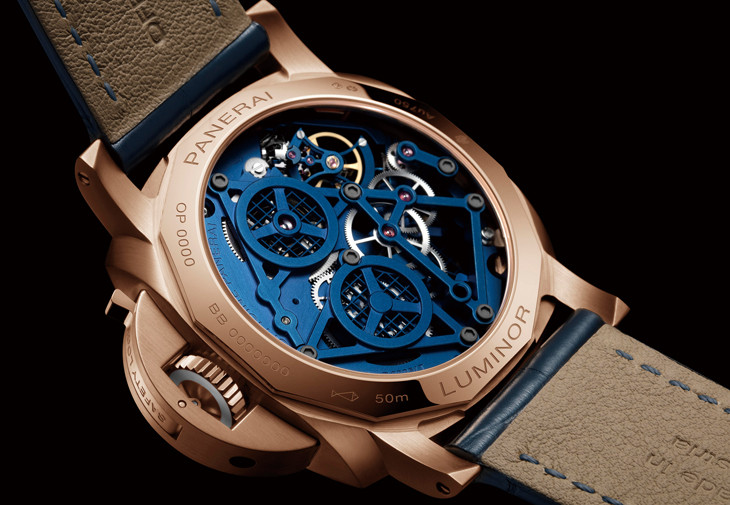 沛納海Luminor Tourbillon GMT Goldtech