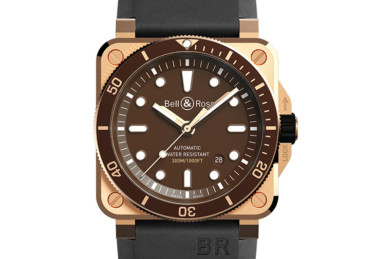BELL & ROSS BR03 92 Diver Brown Bronze