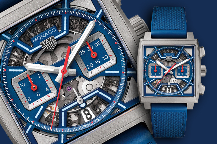 泰格豪雅Monaco Chronograph鏤空計時腕錶
