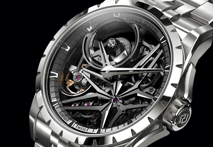 ROGER DUBUIS羅杰杜彼王者系列鈦金屬單擺輪腕錶