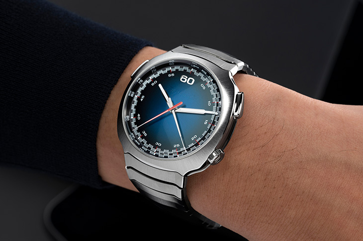 亨利慕時H. MOSER & CIE. Streamliner疾速者電光藍自動飛返計時碼錶2.0版