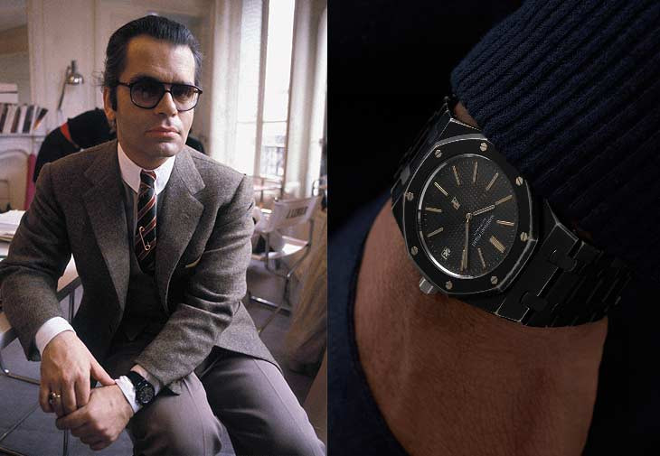 老佛爺卡爾·拉格斐的黑色愛彼皇家橡樹Ref. 5402ST AUDEMARS PIGUET