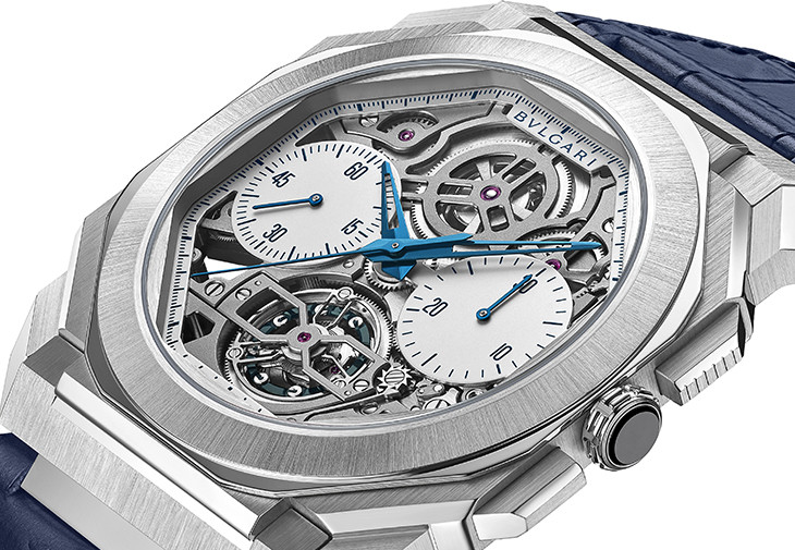 寶格麗Octo Finissimo Tourbillon Chronograph Skeleton超薄鏤空計時陀飛輪腕錶