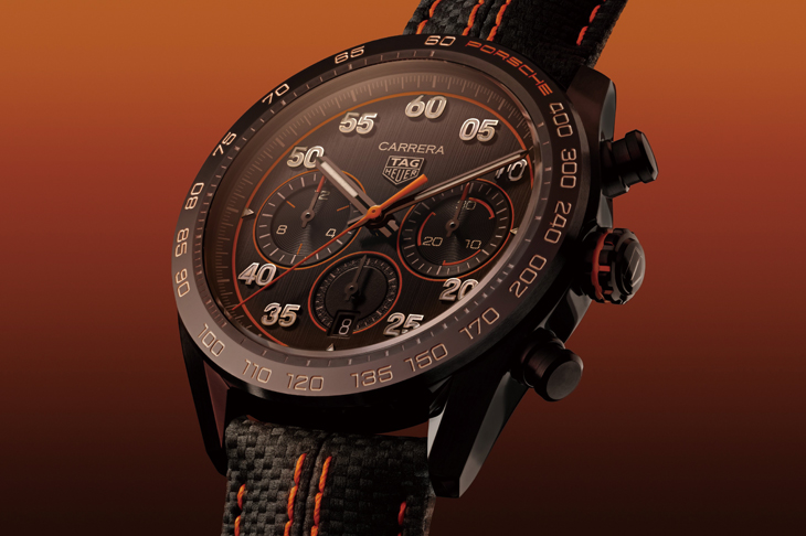 泰格豪雅TAG HEUER Carrera X PORSCHE Orange Racing聯名計時腕錶