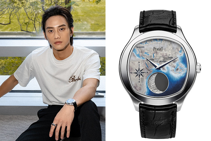 PIAGET Polo Emperador 18K白金大月相琺瑯工藝高級腕錶