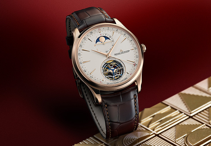 積家Master Ultra-Thin Tourbillon Moon超薄大師系列陀飛輪月相腕錶