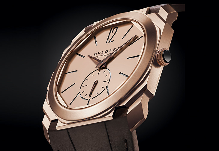 寶格麗Octo Finissimo Minute Repeater玫瑰金超薄三問腕錶
