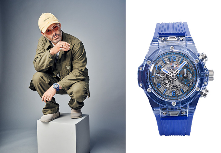 宇舶HUBLOT Big Bang Unico藍色藍寶石計時碼錶