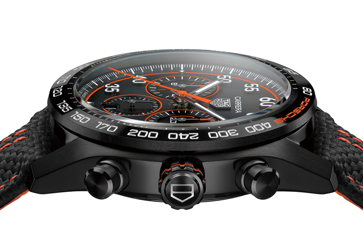 泰格豪雅TAG HEUER Carrera X PORSCHE Orange Racing聯名計時腕錶
