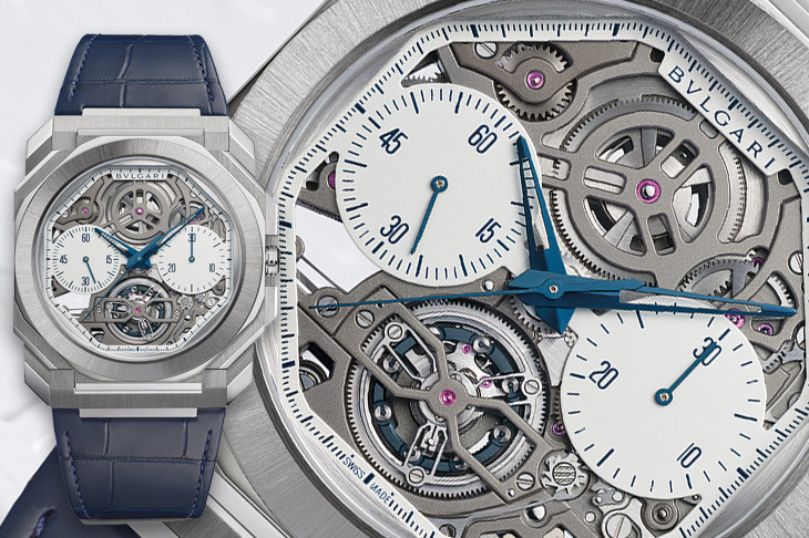 寶格麗Octo Finissimo Tourbillon Chronograph Skeleton超薄鏤空計時陀飛輪腕錶