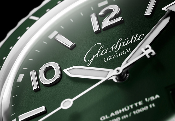 格拉蘇蒂原創GLASHÜTTE ORIGINAL蘆葦綠SeaQ大日曆腕錶