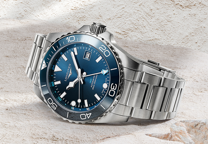 浪琴表LONGINES HydroConquest GMT深海征服者系列兩地時區腕錶