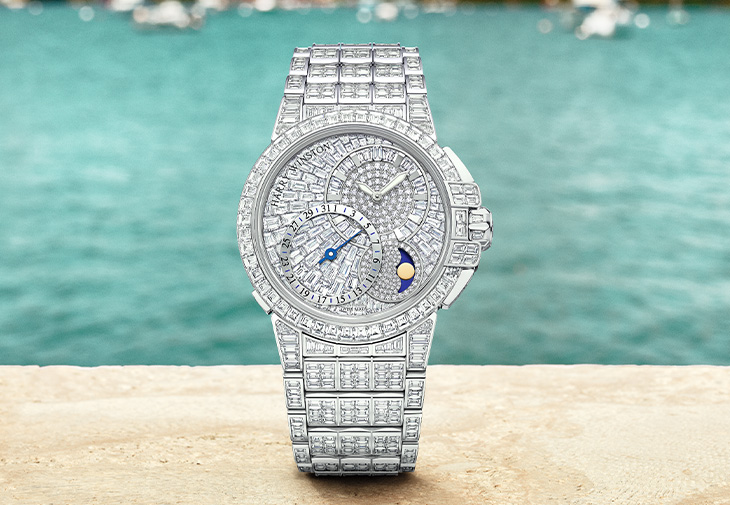 海瑞溫斯頓HARRY WINSTON海洋Ocean系列Date Moon Phase 42毫米自動腕錶限量款