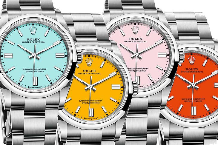 2022年停產的勞力士ROLEX彩色Oyster Perpetual蠔式錶