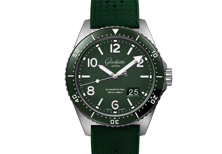 格拉蘇蒂原創GLASHÜTTE ORIGINAL蘆葦綠SeaQ大日曆腕錶