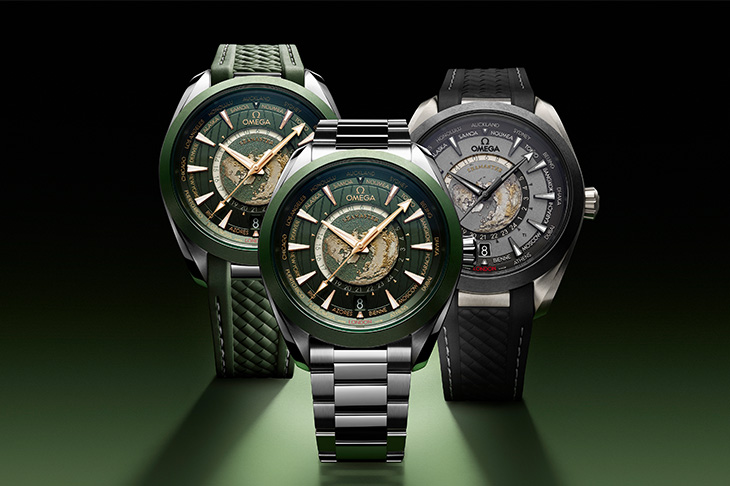 歐米茄OMEGA Aqua Terra 150米系列同軸擒縱43毫米大師天文台世界時區腕錶