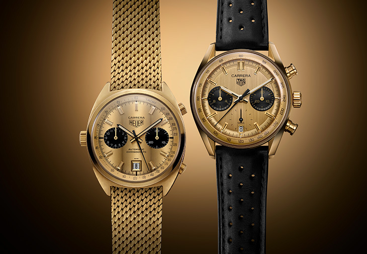 泰格豪雅TAG HEUER Carrera Chronograph黃金計時腕錶