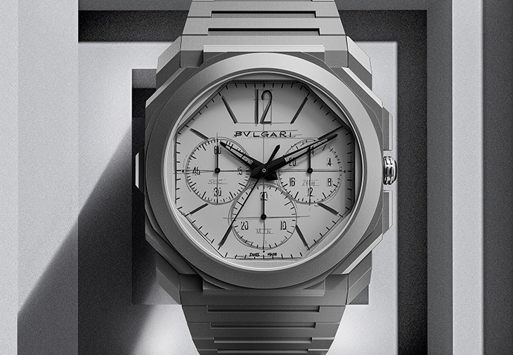 寶格麗Octo Finissimo Chronograph Gmt Automatic超薄自動兩地時區計時腕錶10週年紀念版