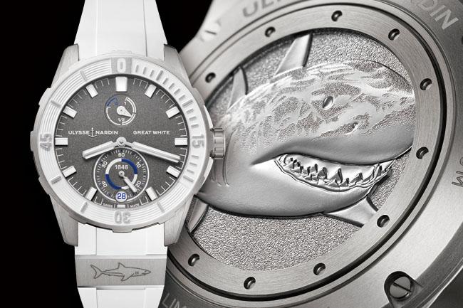 雅典錶Diver Chronometer大白鯊潛水天文台限量腕錶