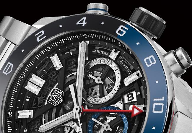 泰格豪雅Carrera Heuer 02 GMT兩地時間計時腕錶