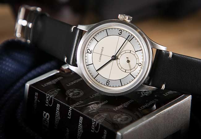 浪琴Heritage Classic復刻經典腕錶黑色皮帶款
