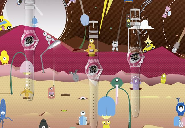 SWATCH全球虛擬之旅火星限定畫布