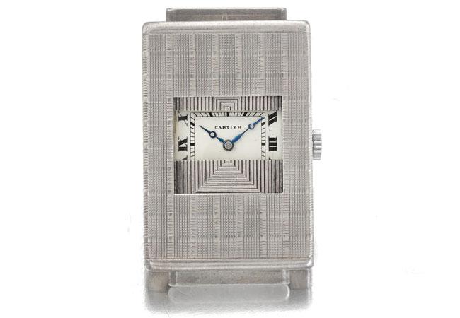 卡地亞CARTIER A Silver Travel Watch