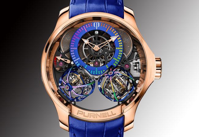 PURNELL Escape Iis Treasure Rainbow雙球體三軸陀飛輪