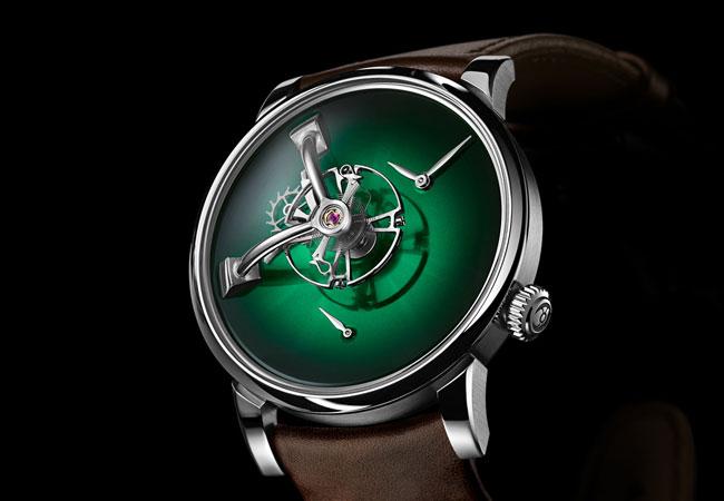 LM101 MB&F X H. MOSER宇宙綠煙燻面盤款