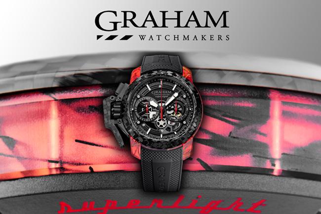格林漢GRAHAM戰機超輕碳纖維系列鏤空腕錶
